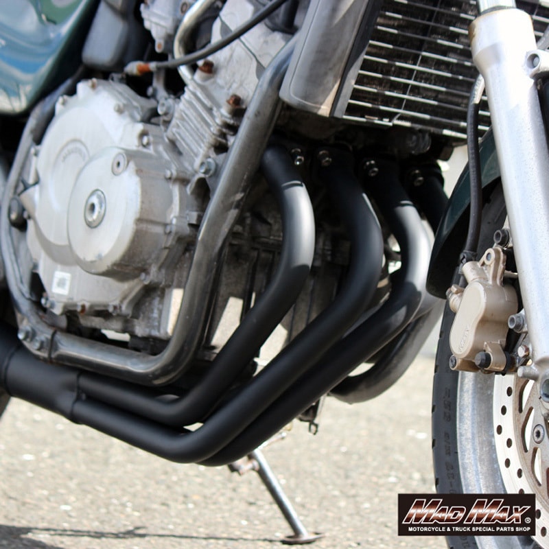 MM10-0023B MADMAX製 ジェイド250/JADE(MC23)用ショート管 ブラック 1