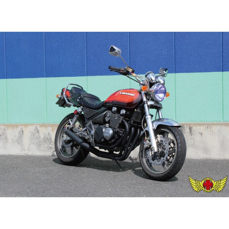 MADMAXショート管（ゼファー 400/χ）（送料込み）【値引き中】 楽天市場】MADMAX製 ゼファー400/カイ（ZR400C） 手曲げ風 ショート管