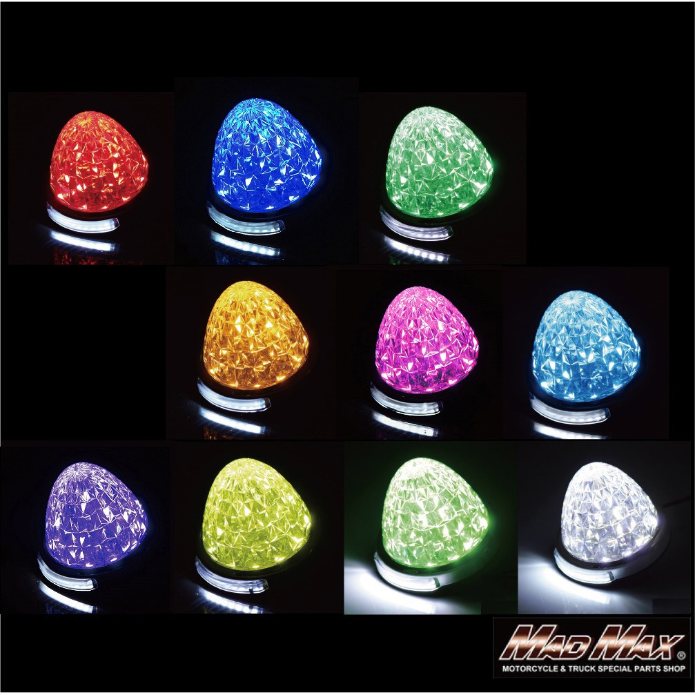 MM28-0807-PU10 LED 16連バスマーカーランプ 12-24V兼用 ダウンライト