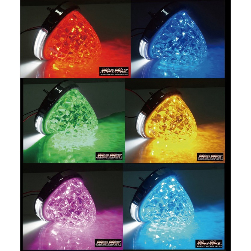 MM28-0807-PU10 LED 16連バスマーカーランプ 12-24V兼用 ダウンライト