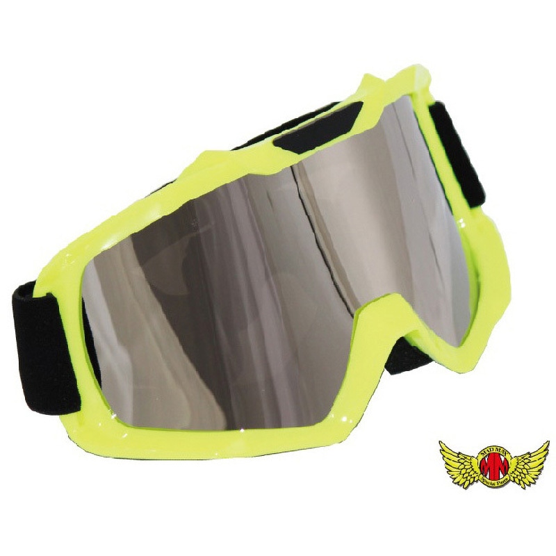 オートバイ用 ゴーグル TYPE1 シルバーミラーシールド UVカット 防風