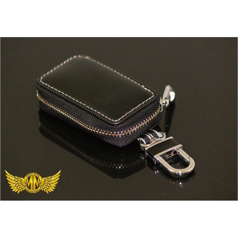 MM50-0391-BK スマートキーケース コンパクトタイプ レザー カルビナ