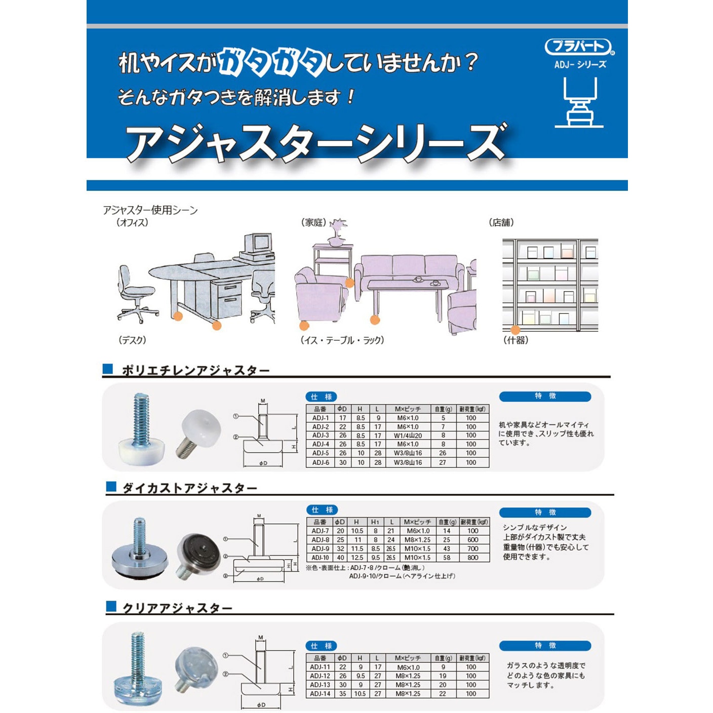 ADJ-2 ポリエチレンアジャスター WAKI 1個 ADJ-2 - 【通販 ADJ-2 ポリエチレンアジャスター WAKI 1個 ADJ-2 - 【通販