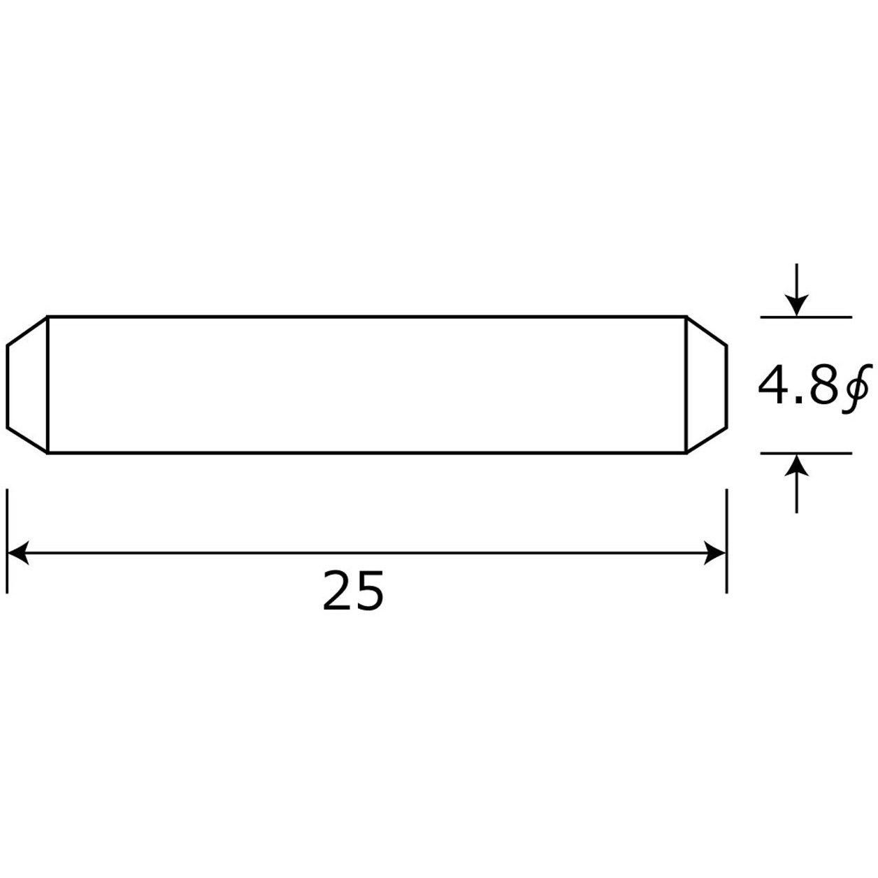 if-081 棚ダボ WAKI 差込サイズΦ4.8mm 1袋(10個) if-081
