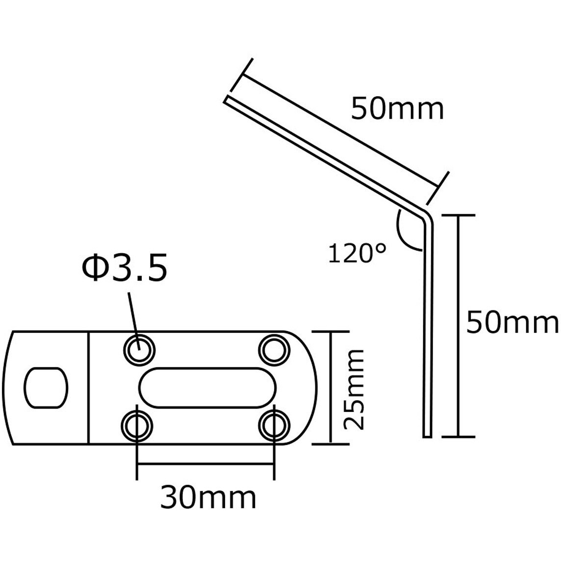 BS-732 補助金具ステンレス L型 斜め WAKI 幅25mm 1個 BS-732 - 【通販モノタロウ】