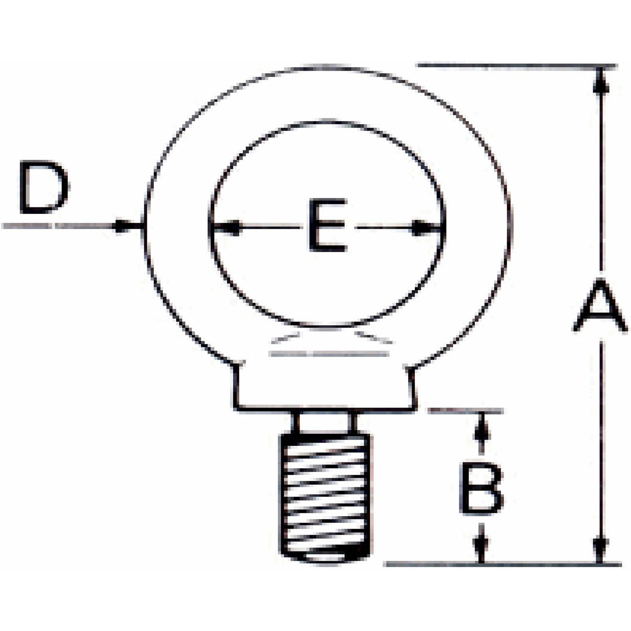 15-113 アイボルト アイアイ 荷重40kg ねじ径M6mm 15-113 - 【通販