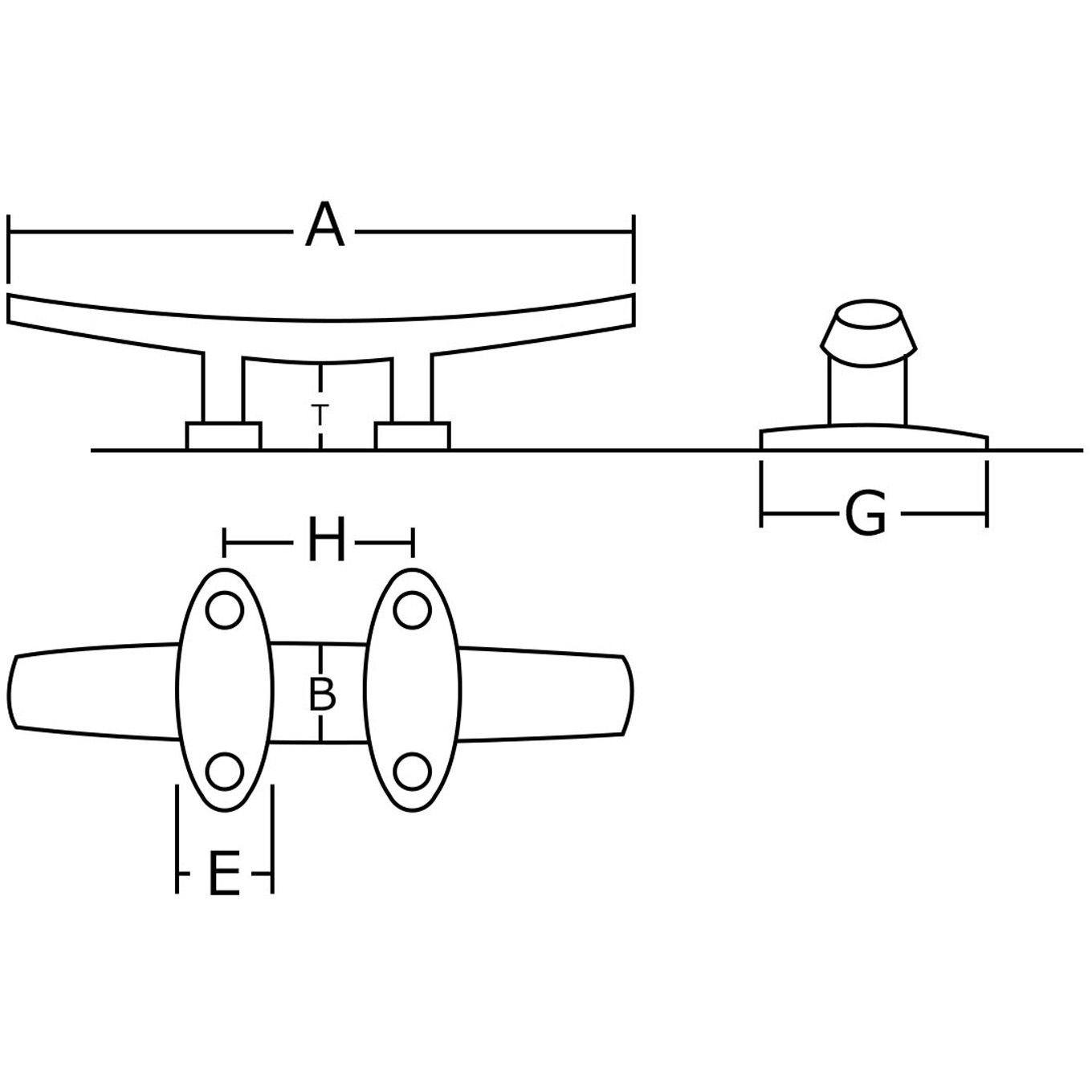 BK-716 ローフラットクリート WAKI ステンレス 寸法128mm BK-716