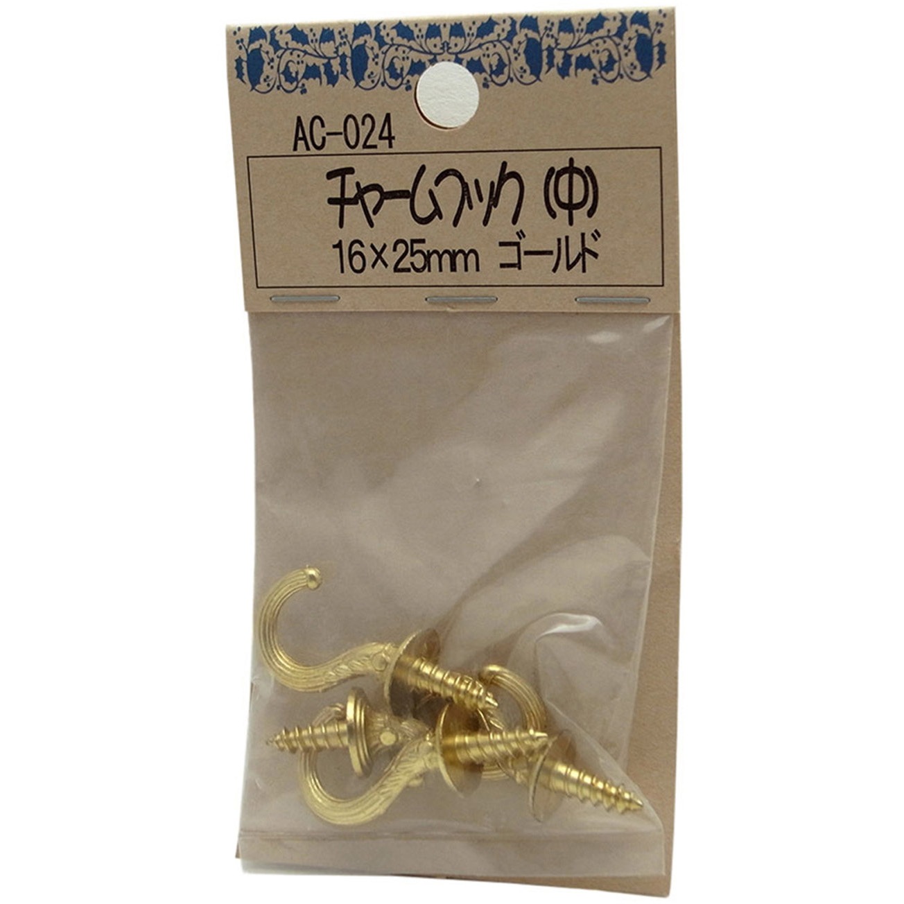 アクセサリー yuk AC-024 チャームフック WAKI(和気産業) 亜鉛ダイカスト 洋折釘