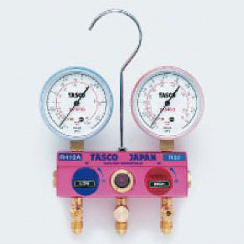 TA122G-1 ボールバルブ式ゲージマニホールドキット 1個 イチネンTASCO 【通販モノタロウ】