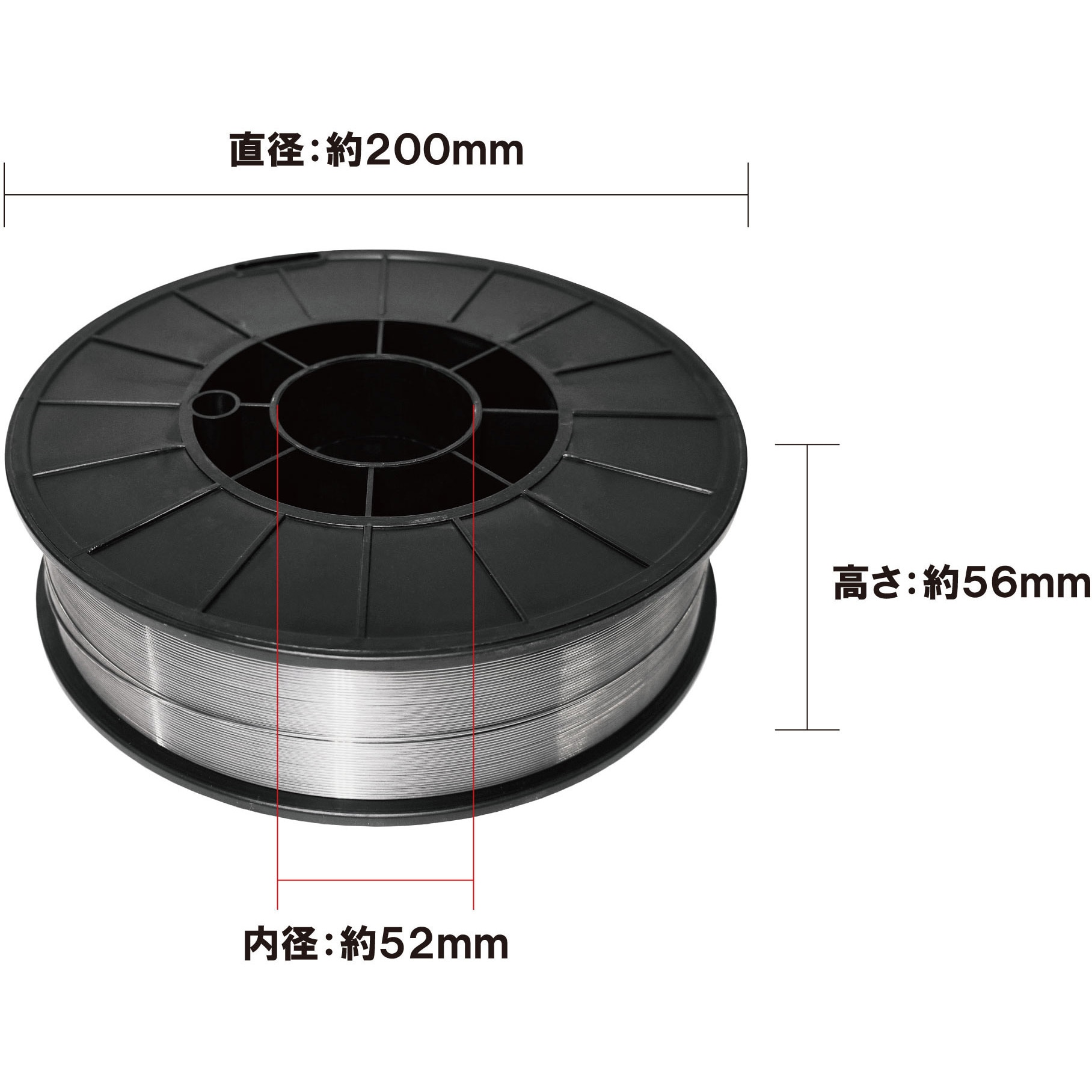 ステンレス溶接材0.9mm　５kg巻き ステンレス用ソリッドワイヤ 東安 線径0.9mm 1箱(5kg) 【通販モノタロウ】