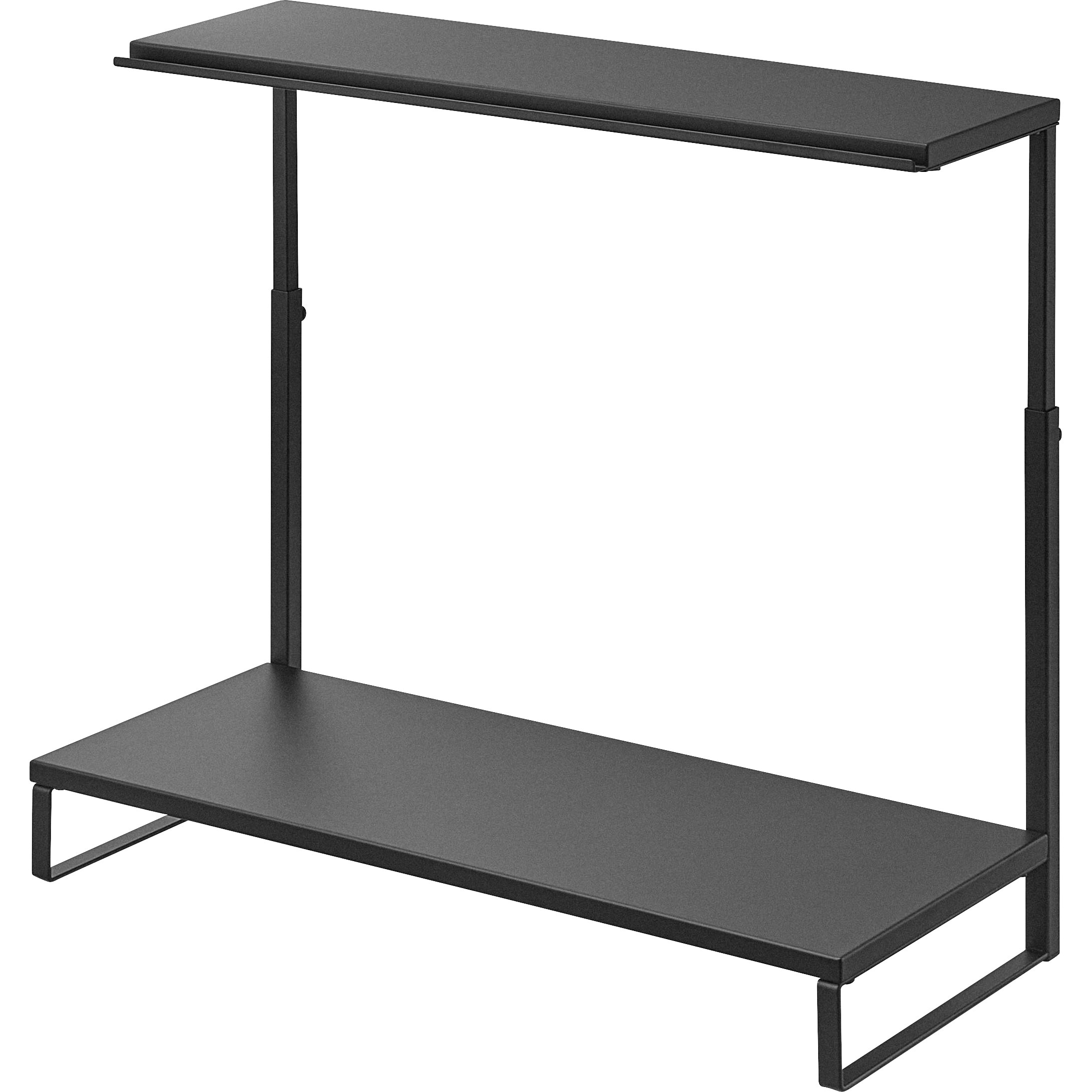 1303 モニター上下ラック タワー 2段 ブラック 1個 山崎実業 【通販モノタロウ】