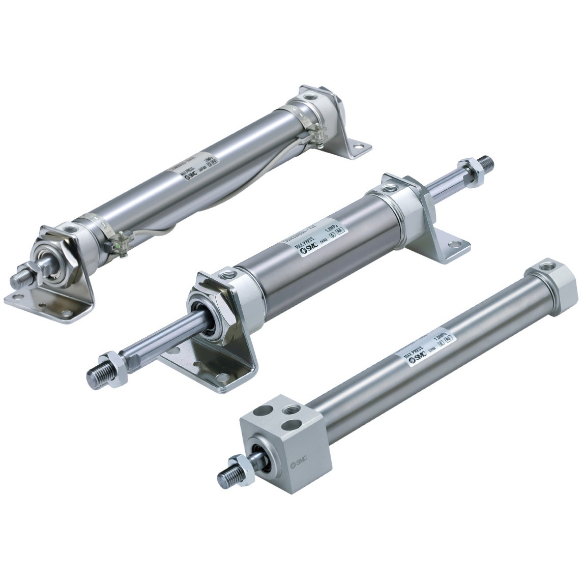 CDM2KB20-570Z1 CM2K-Z1 エアシリンダ/ロッド回り止め形:複動・片ロッド SMC 基本形(両側ボス付) ラバークッション ポートねじの種類Rc CDM2KB20-570Z1