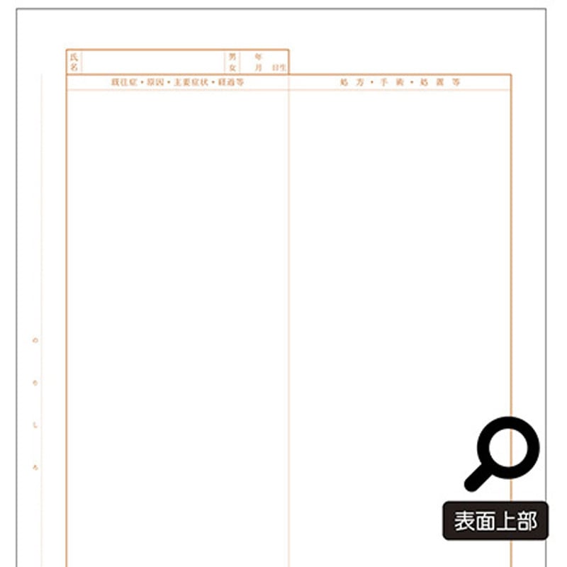 診療録 A4 社保2号紙 14号 10冊入 アズワン 寸法210×297mm 1箱(1000枚)