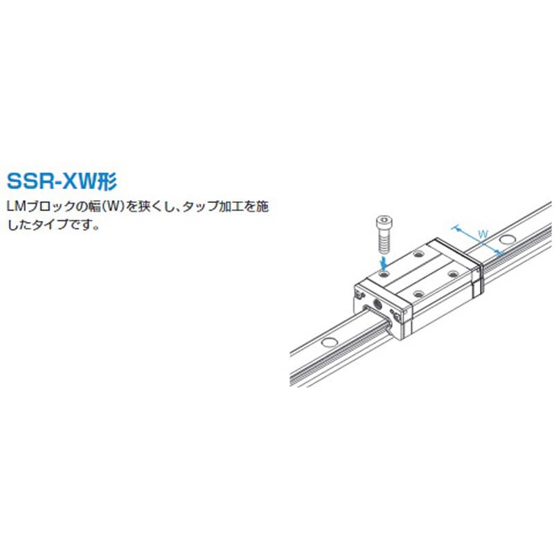 SSR25XW1UU(GK)BLOCK LMガイド用ブロック THK SSR-XW形 - 【通販モノタロウ】