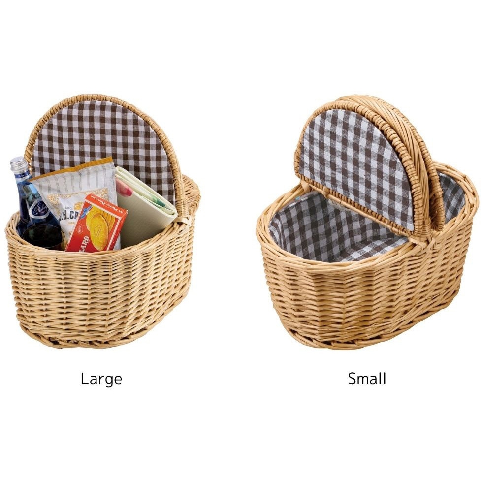 Small ピクニックバスケット蓋付(オーバル) CAPTAIN STAG 1個 Small