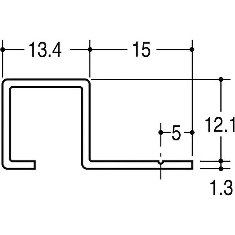 ES-12 スクエアーエッジ12 ROYAL(ロイヤル)[建築金物] 寸法1850mm  ES-12