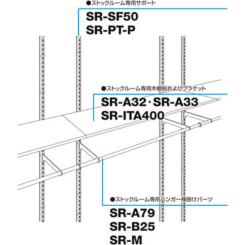SR-ITA400 ストックルーム用木棚板 ROYAL(ロイヤル)[建築金物