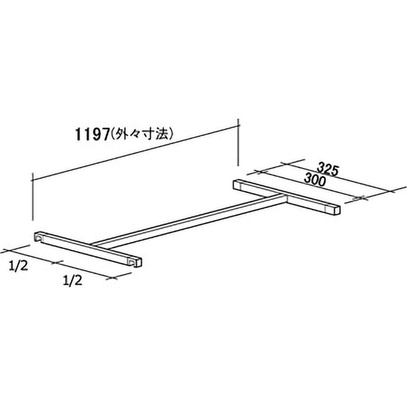 QU-SH1200 セイルハンガー ROYAL(ロイヤル)[建築金物] 寸法300mm  QU-SH1200