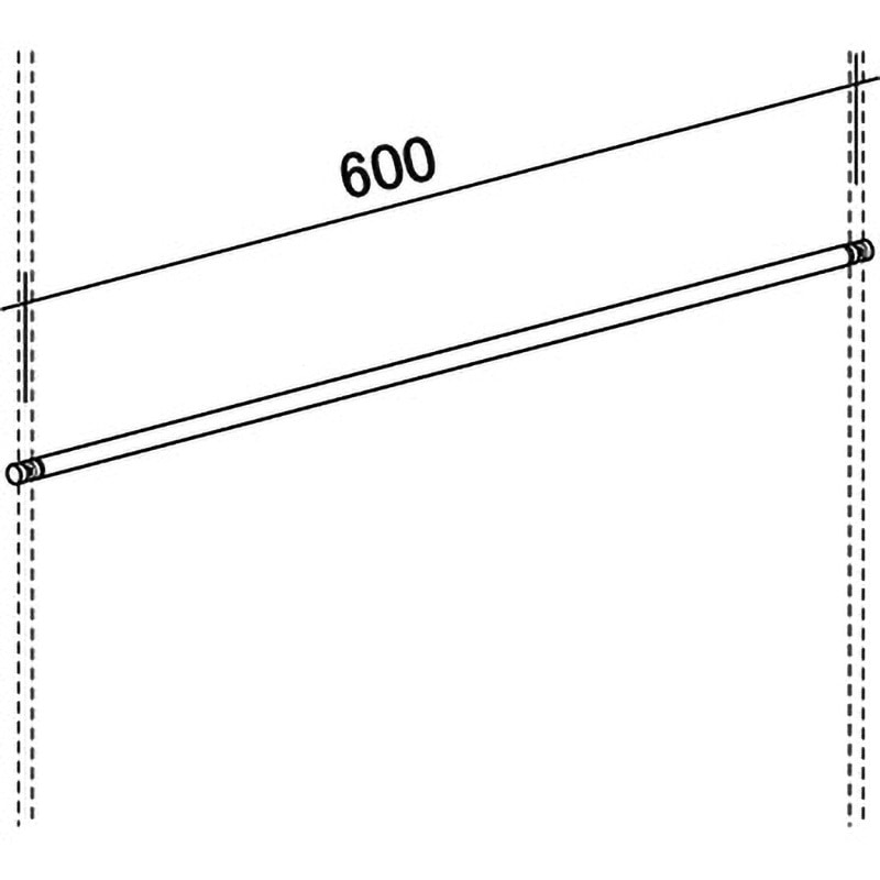 CI-B16 チェーロシングルバー16Φ ROYAL(ロイヤル)[建築金物] 寸法600mm  CI-B16 6,698円