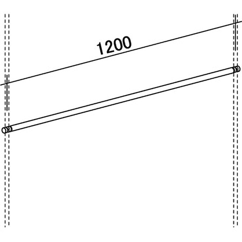 CI-B16 チェーロシングルバー16Φ ROYAL(ロイヤル)[建築金物] 寸法1200mm  CI-B16 8,698円