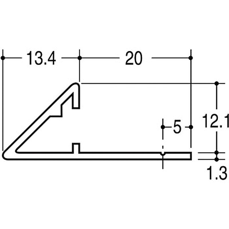 EF-12 フラットエッジ12 ROYAL(ロイヤル)[建築金物] 寸法2750mm  EF-12