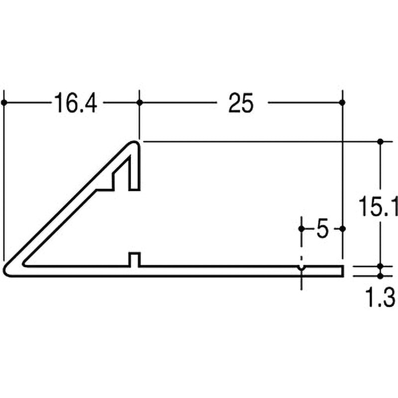 EF-15 フラットエッジ15 ROYAL(ロイヤル)[建築金物] 寸法2750mm  EF-15