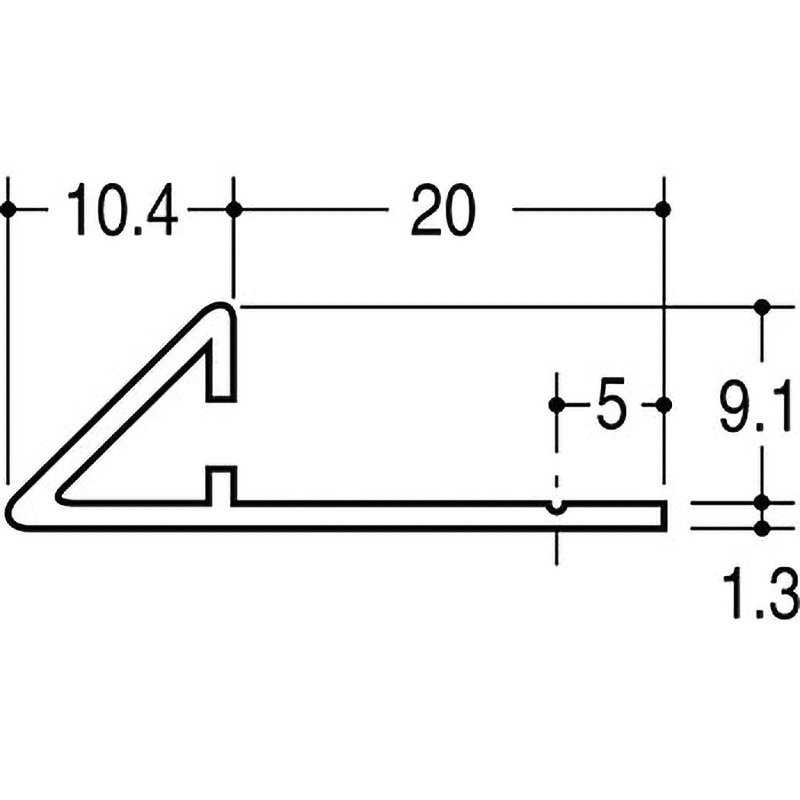 EF-9 フラットエッジ9 ROYAL(ロイヤル)[建築金物] 寸法2750mm  EF-9 7,053円