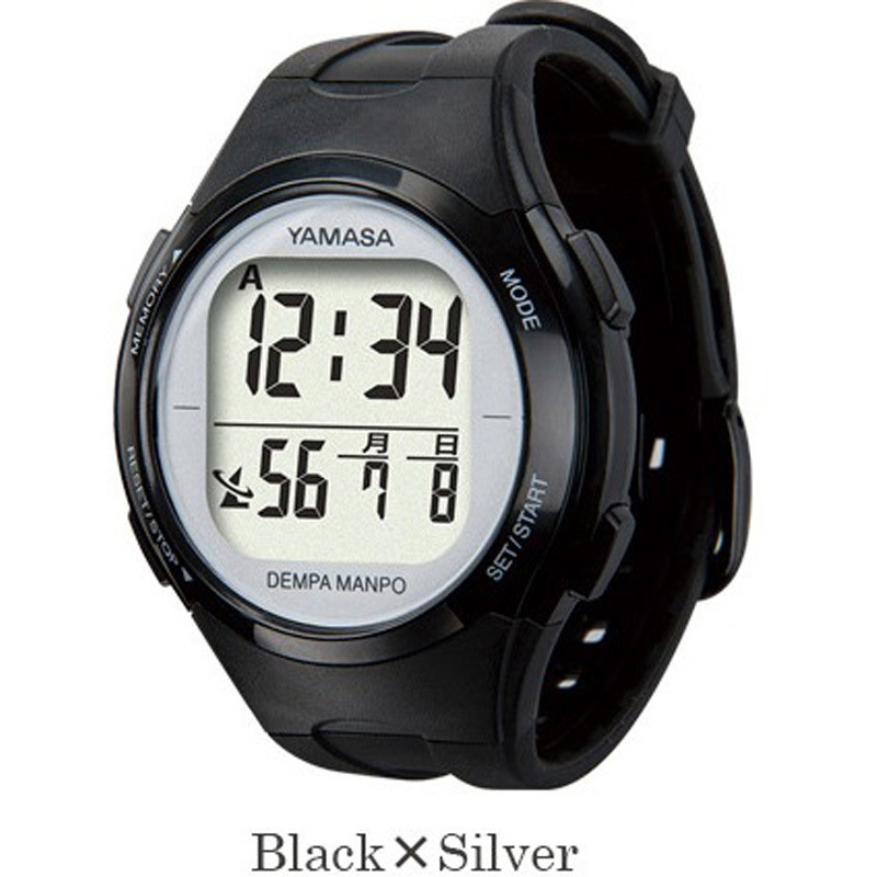 TM-510 DEMPA MANPO B/S ブラック/シルバー 山佐時計計器 検出方式3D加速度センサー