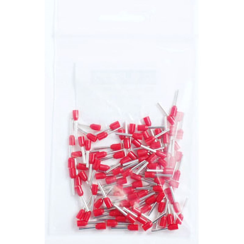 E1010-RED 棒端子 絶縁スリーブ付 モノタロウ 電線抱合範囲1mm