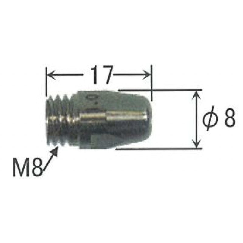 L10669F04 チップホルダ ダイヘン ワイヤー径1.6mm 1箱(10個) L10669F04 6,148円