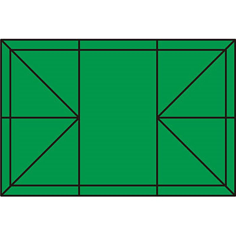 TA-34-AG 総アルミタイプフレーム+天幕セット Mr Quick ワンタッチ式(一体型) 天幕色・緑 寸法4.5×3.5m  TA-34-AG