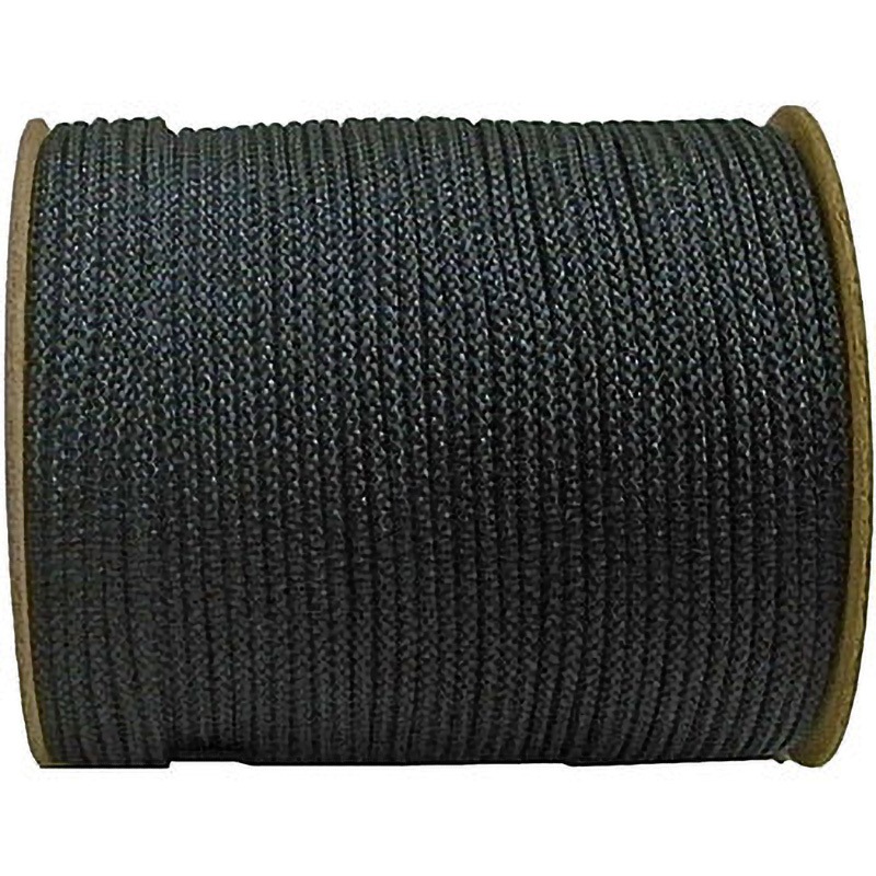 NRED3-BK ナイロン江戸打ちひも まつうら工業 種類8ツ打 ボビン巻 黒色 太さ3mm 1巻(150m) NRED3-BK