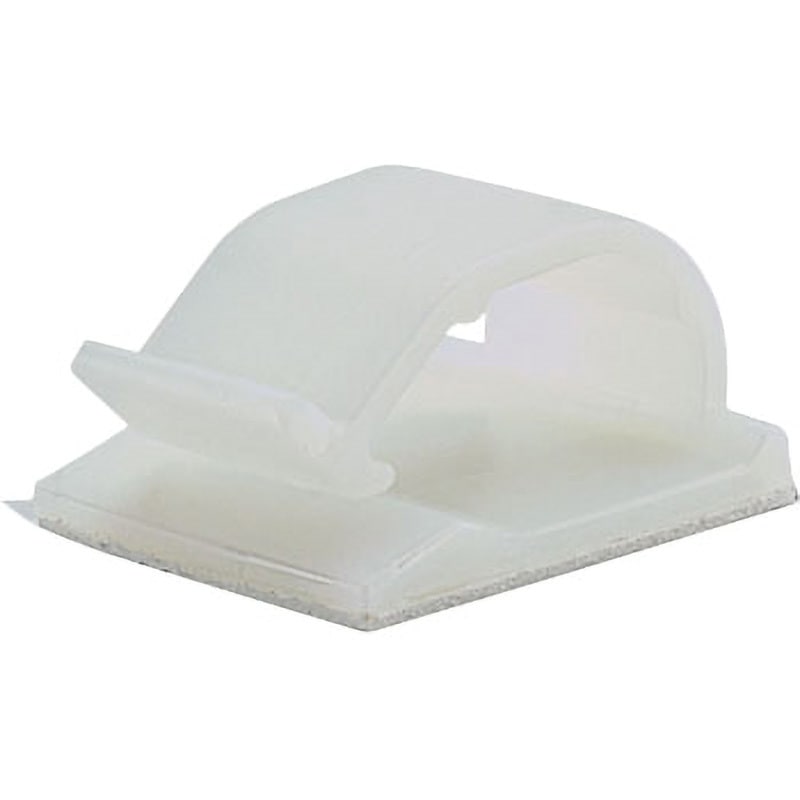 パンドウイット　コードクリップ　粘着テープ付き　ナチュラル　（１００個入） パンドウイット PANDUIT コードクリップ 粘着テープ付き ナチュラル