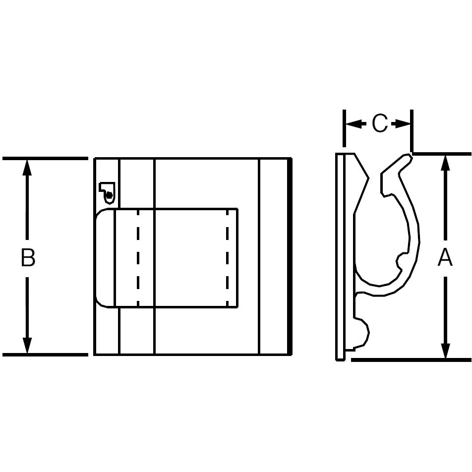 ACC19-A-C 固定具 コードクリップ ゴム系粘着テープ付 PANDUIT(パンド
