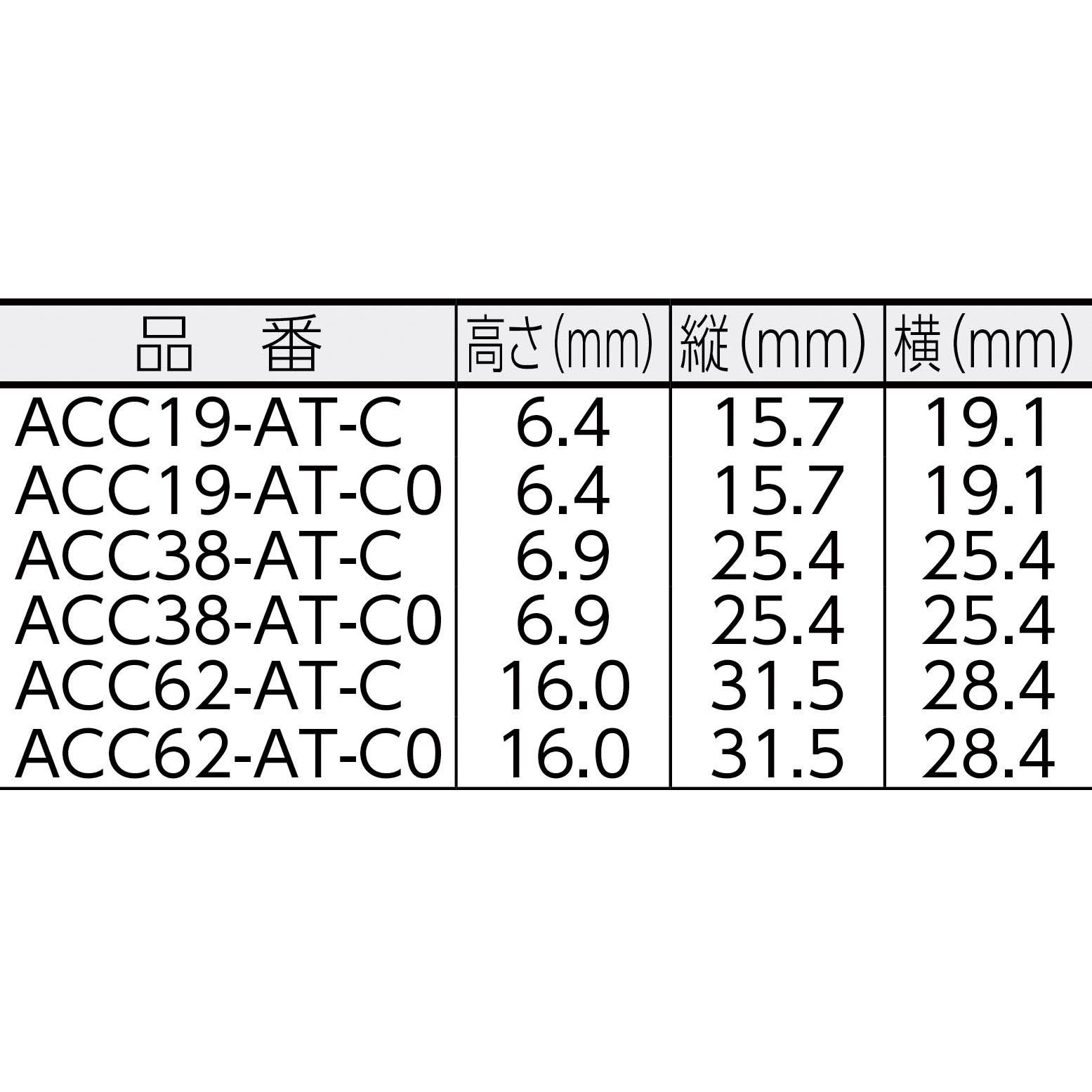 ACC19-AT-C0 固定具 コードクリップ アクリル系粘着テープ付 耐候性黒