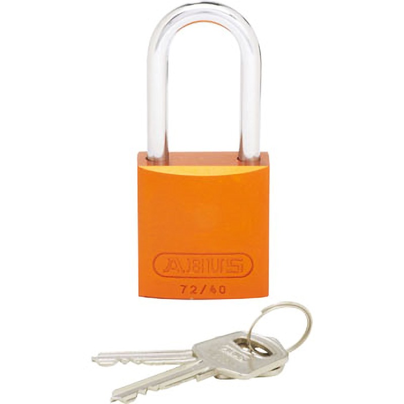 PSL-7OR-LS ロックアウト用ハイセキュリティパドロック PANDUIT(パンドウイット) 全長123.2mm径(シャックル)6.4mm 1個 PSL-7OR-LS