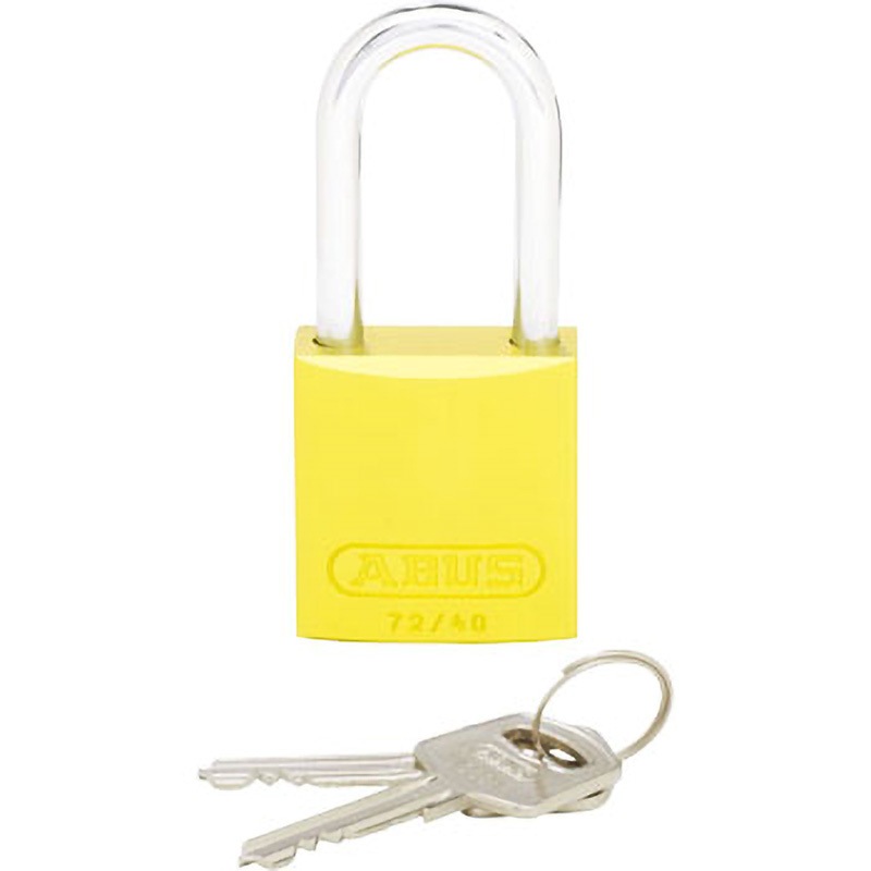 PSL-7YL-LS ロックアウト用ハイセキュリティパドロック PANDUIT(パンドウイット) 全長123.2mm径(シャックル)6.4mm 1個 PSL-7YL-LS