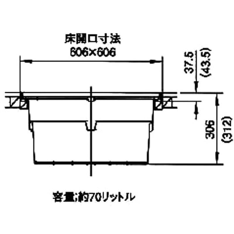 6AD-1SJ 床下収納庫 一般・600型・浅型 1台 吉川化成 【通販サイトMonotaRO】