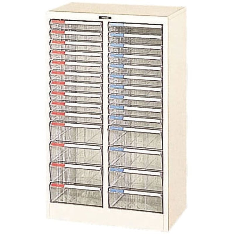 A4-28P フロアーケース A4 ナカバヤシ 浅10・深4段×2 本体幅537mm奥行341mm高さ880mm  A4-28P