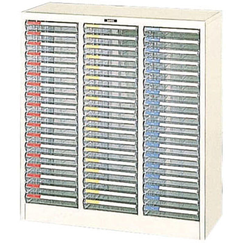 A4-54P フロアーケース A4 ナカバヤシ 浅18段×3 本体幅796mm奥行341mm高さ880mm  A4-54P