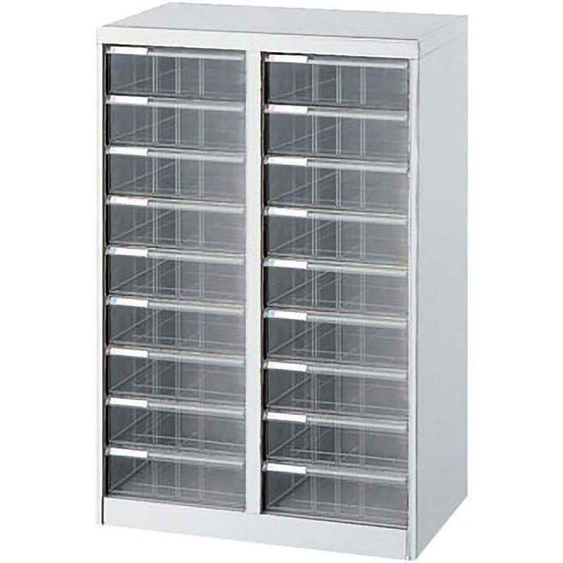 AF-M18ニユ-グレ- アバンテV2フロアケース A4×2列 ナカバヤシ ニューグレー色 深9段×2