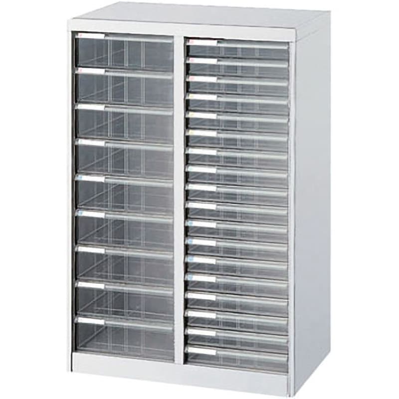 AF-C27ニユ-グレ- アバンテV2フロアケース A4×2列 ナカバヤシ ニューグレー色 浅18段×1・深9段×1