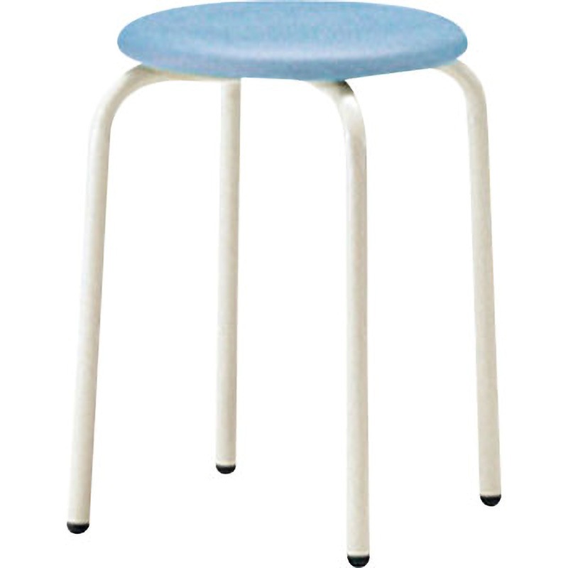 CRS-42P 丸スツール アイリスチトセ 可能 ブルー色 高さ420mm幅300mm奥行300mm  CRS-42P