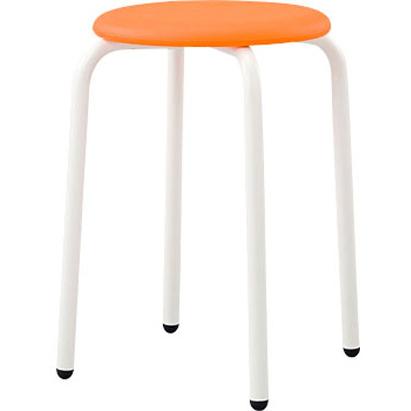 CRS-42P 丸スツール アイリスチトセ 可能 オレンジ色 高さ420mm幅300mm奥行300mm  CRS-42P 5,318円