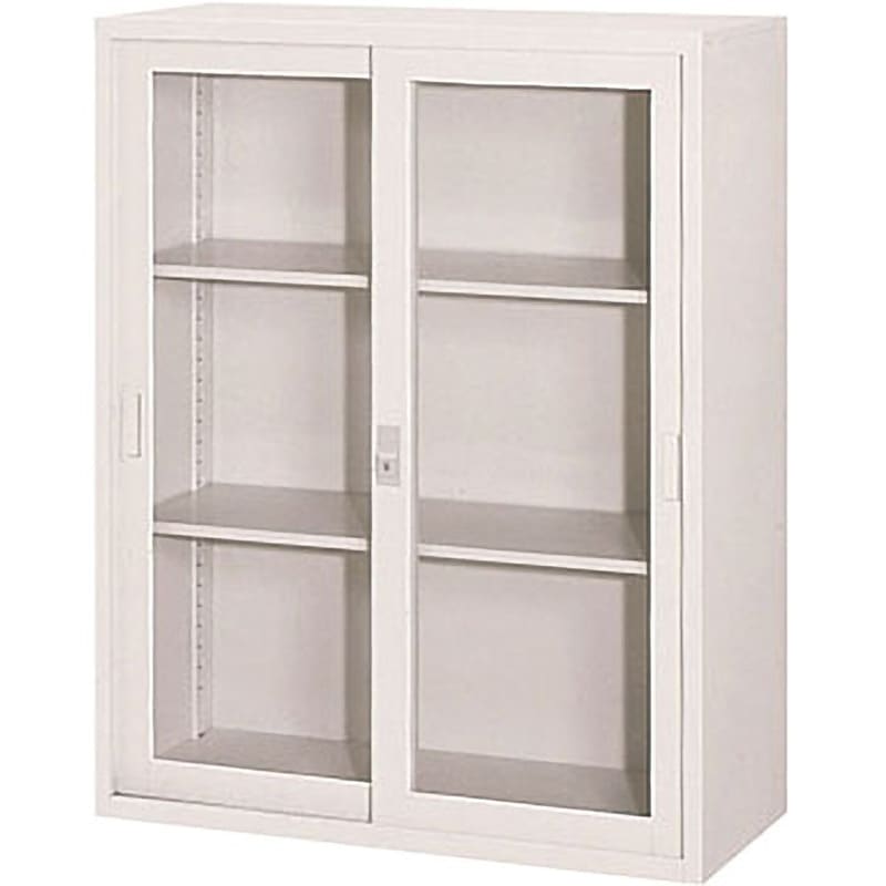 J-811NG A4対応ガラス引戸保管庫 アイリスチトセ ライトグレー色 30,537円