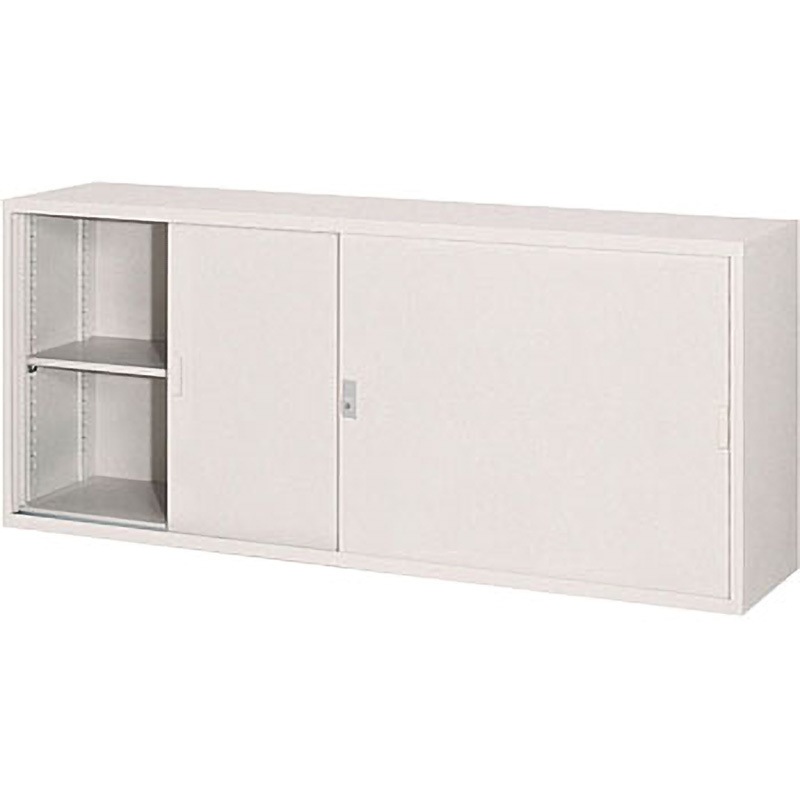 S-8W07DNG A4対応引戸保管庫 アイリスチトセ ライトグレー色 2段   S-8W07DNG