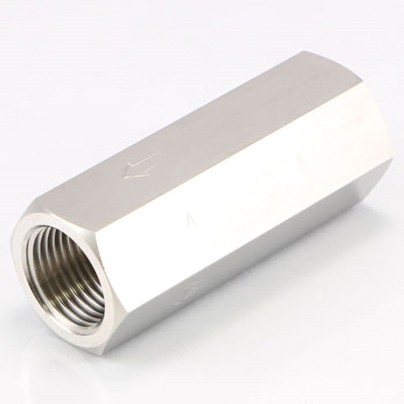 AS-8044 SUS Acheck(エーチェック) インライン・チェックバルブ アソー ソケット 呼び径(B)1/2  AS-8044 SUS