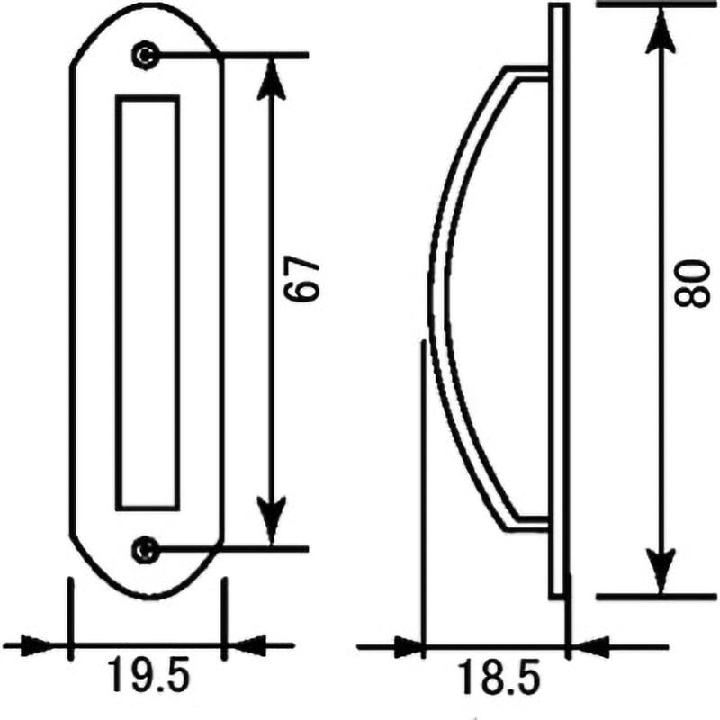 50本入 BIDOOR(ビドー) HF-85-S ハサミ止ルーター取手 片面 白 中(ピッチ67) 50本入 BIDOOR(ビドー) HF-85-S ハサミ止ルーター取手 片面 白 中