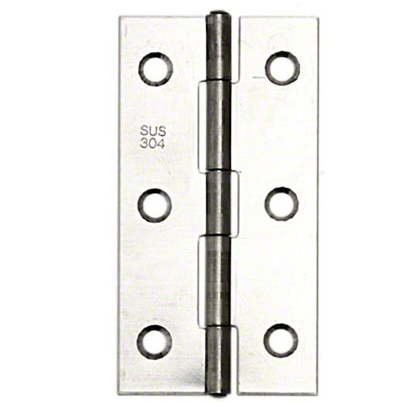 BS-47 ステン薄口丁番 BIDOOR(ビドー) ミガキ仕上 横33mm長さ64mm 1箱(50枚) BS-47
