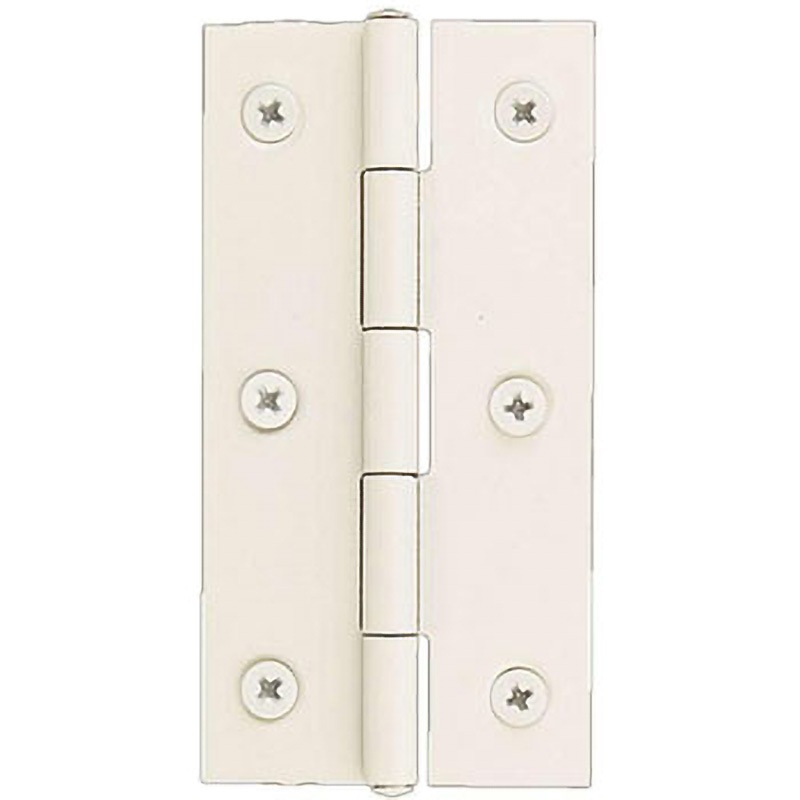 BF-60 鉄 片背押丁番 BIDOOR(ビドー) 白仕上 横35mm長さ64mm 1箱(50枚) BF-60 12,464円